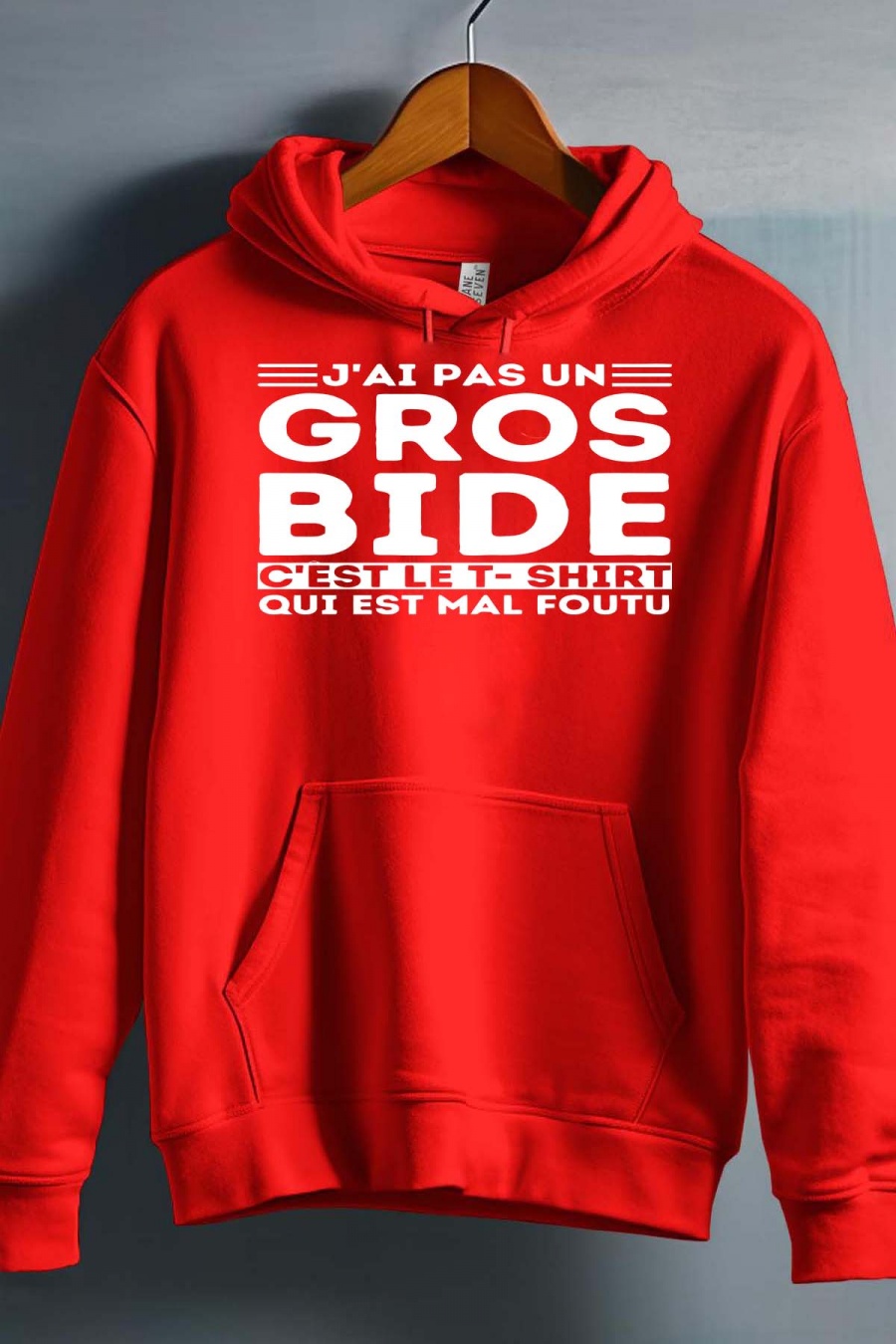 Camisetas Niño y bébé  Red Impression A La Demande I.A.L.D GROS BIDE BLANC - SWEAT CAPUCHE GARÇON #c Efashion Paris