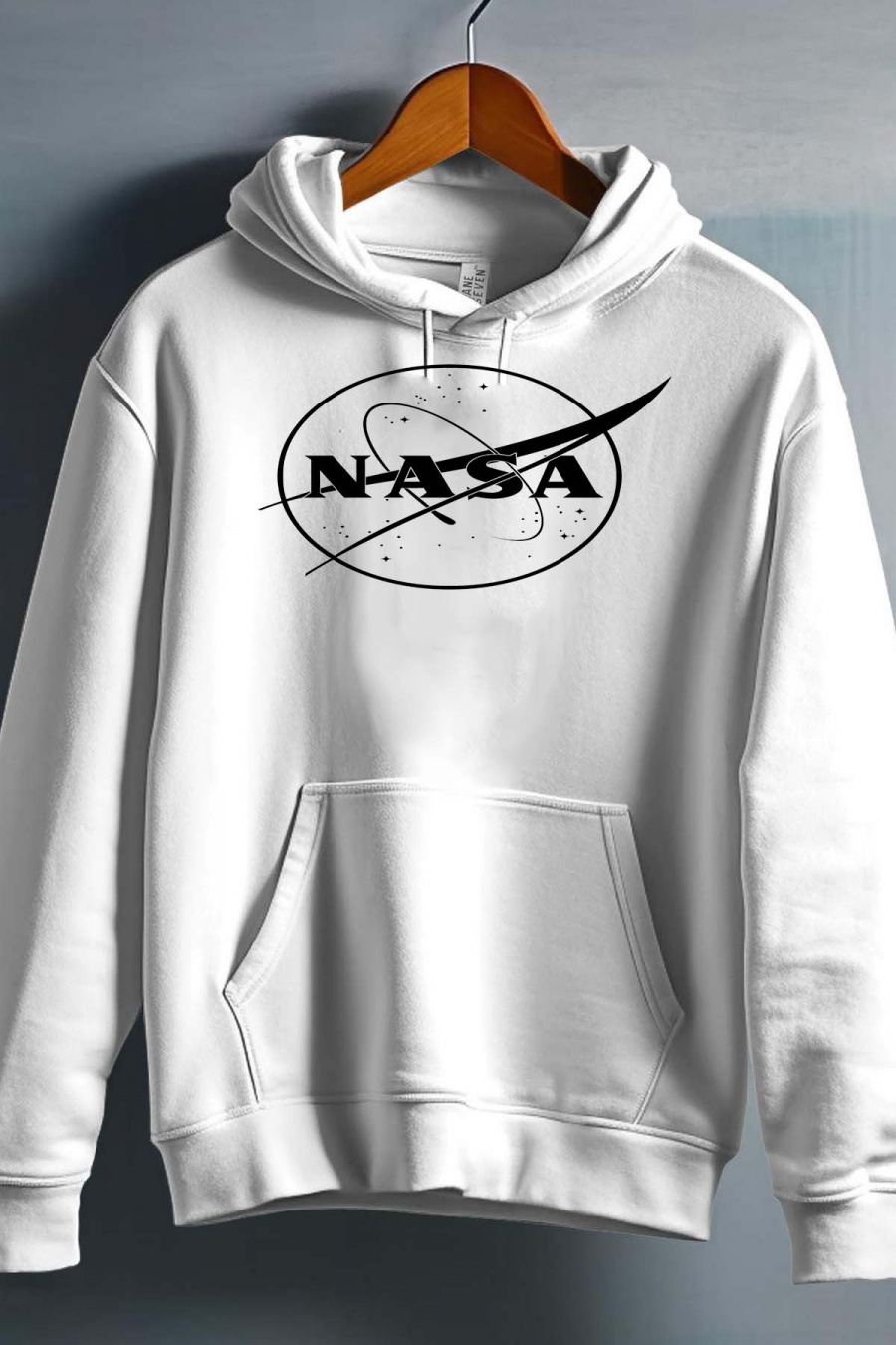 Maglietta Bambini White Impression A La Demande I.A.L.D N&B NASA - SWEAT CAPUCHE GARÇON #c Efashion Paris
