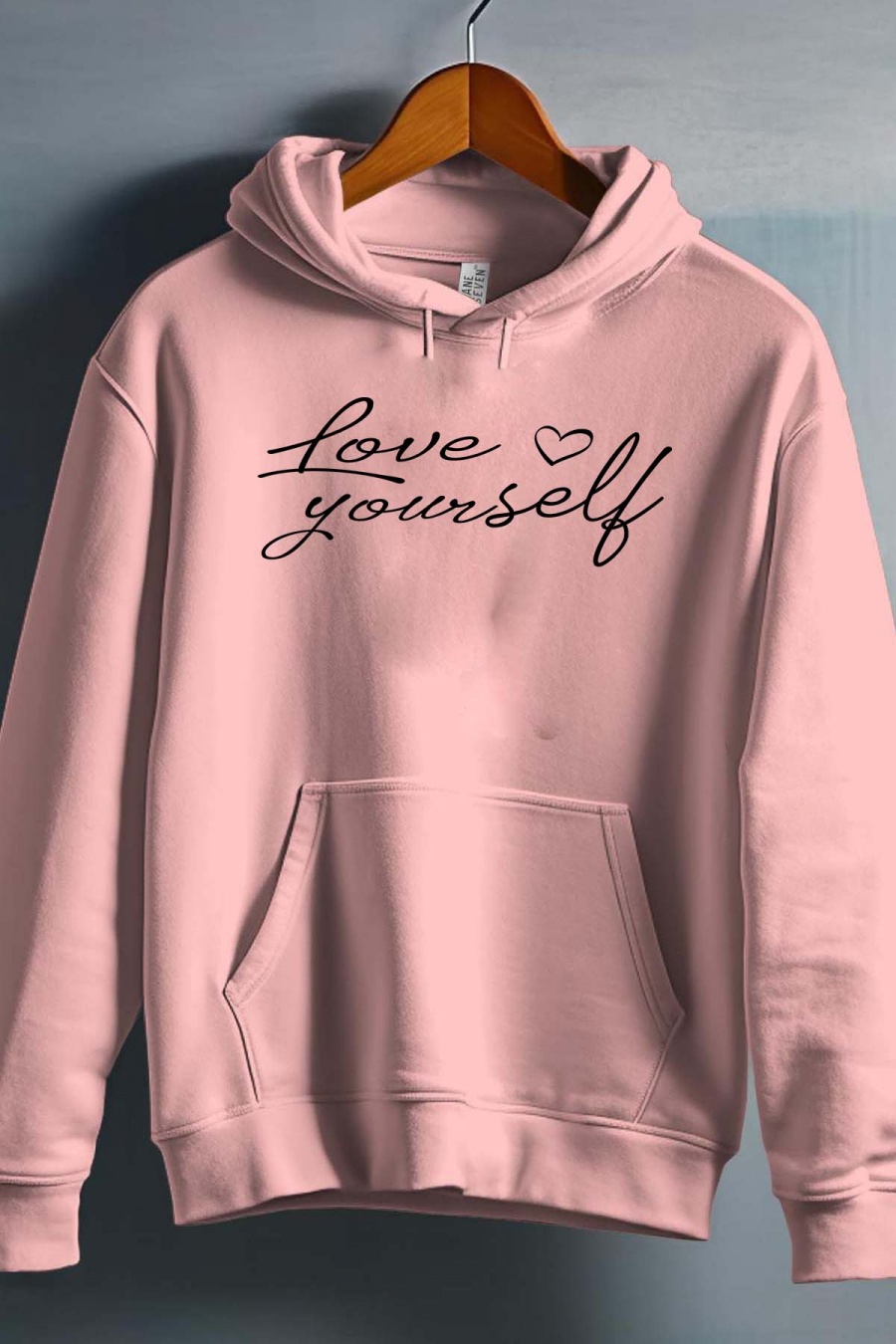 Hauts Enfant & Bébé  Rose Impression A La Demande I.A.L.D LOVE YOURSELF - SWEAT CAPUCHE FILLE #c Efashion Paris