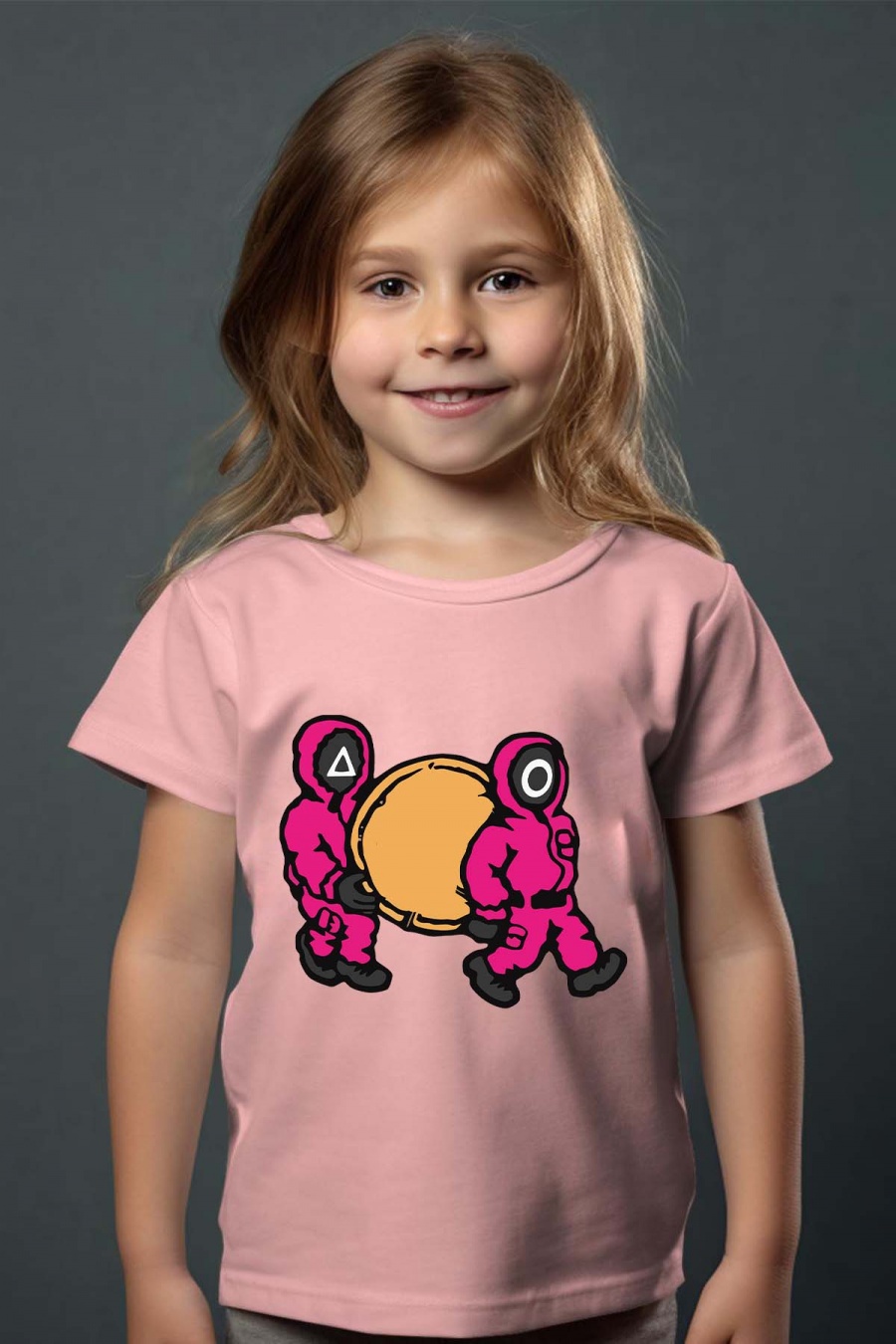 Hauts Enfant & Bébé  Rose Impression A La Demande I.A.L.D GAME SQUID - TSHIRT FILLE #c Efashion Paris