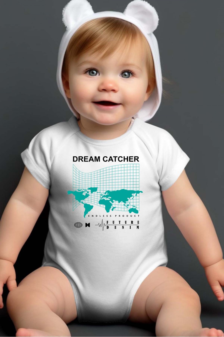 Ensembles & Bodies Enfant & Bébé  Blanc Impression A La Demande I.A.L.D DREAM CATCHER - BODY BÉBÉ #c Efashion Paris