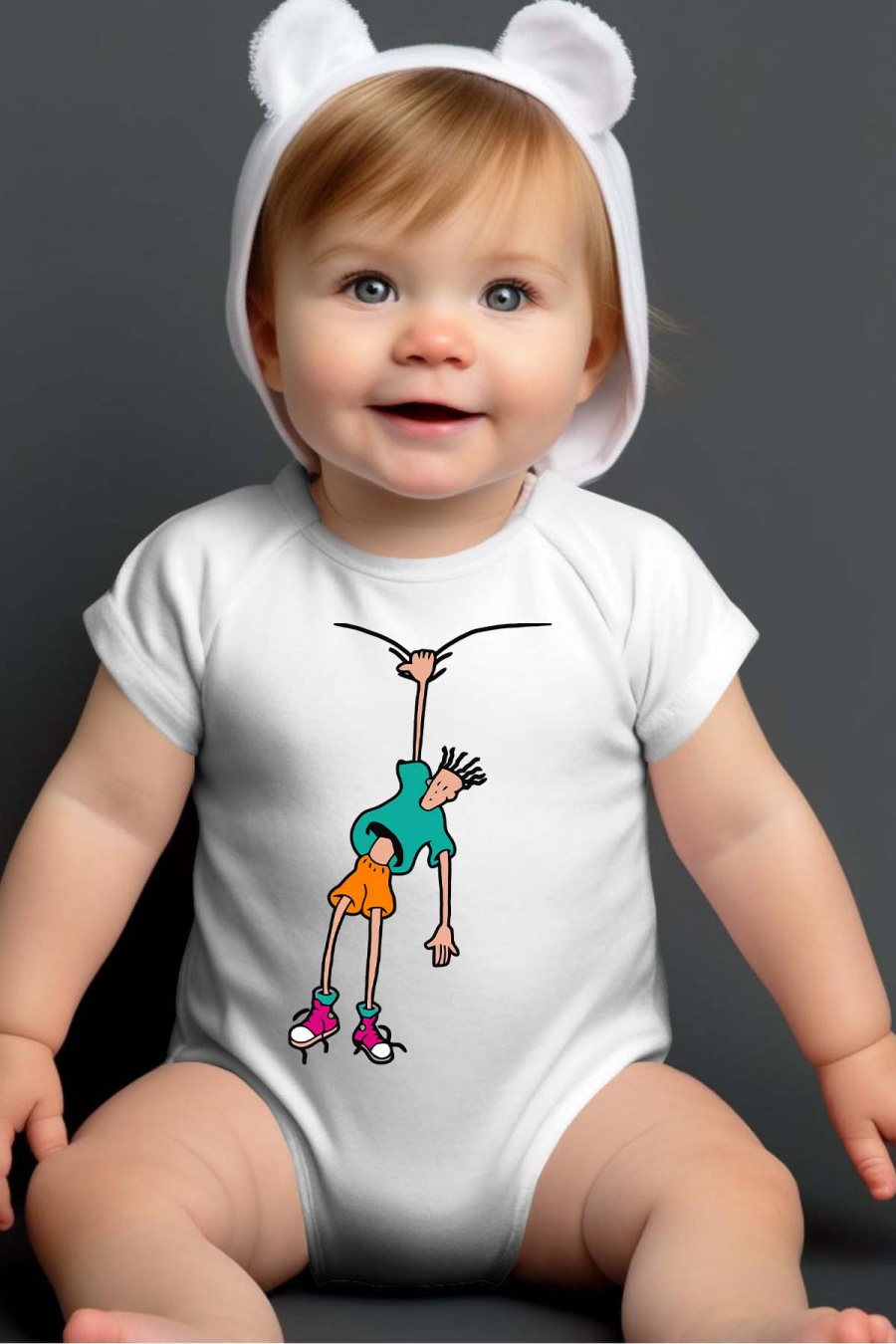Outfits & Bodies Kid & Babies White Impression A La Demande I.A.L.D FIDO DIDO - BODY BÉBÉ #c Efashion Paris