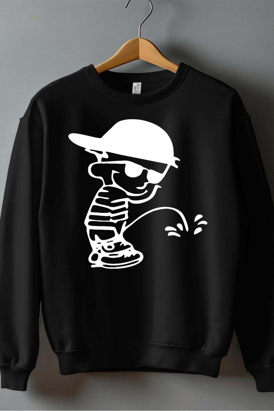 Tops Kid & Babies Black Impression A La Demande I.A.L.D PIPI GARS - SWEAT COL ROND GARÇON #c Efashion Paris