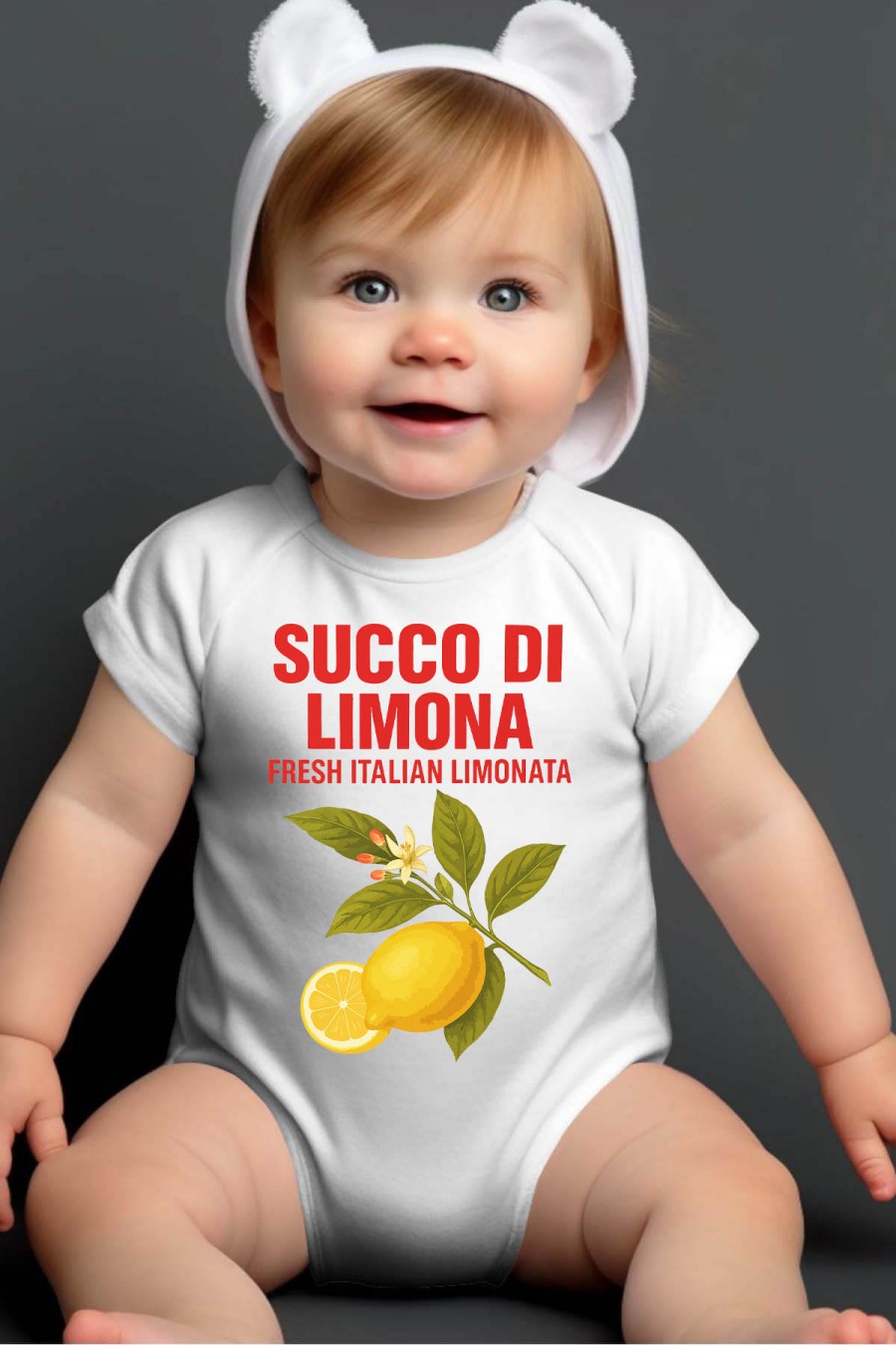 Conjuntos & Bodies Niño y bébé  White Impression A La Demande I.A.L.D SUCCO LIMONA - BODY BÉBÉ #c Efashion Paris
