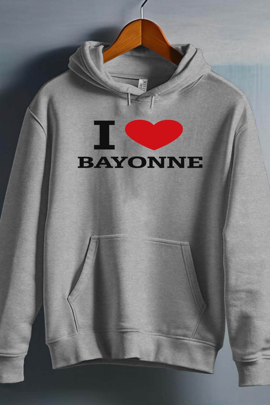 Hauts Enfant & Bébé  Gris Impression A La Demande I.A.L.D LOVE BAYONNE - SWEAT CAPUCHE FILLE #c Efashion Paris