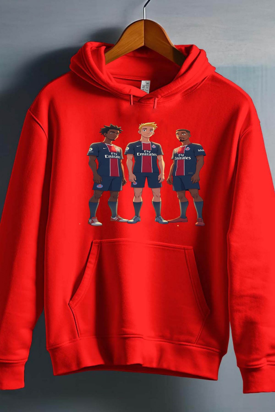 Pulls Homme Rouge Impression A La Demande I.A.L.D GHIBLI PSG - SWEAT CAPUCHE HOMME #c Efashion Paris