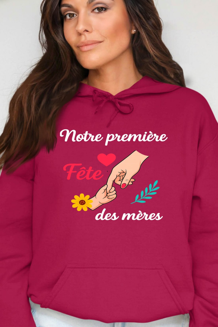 Sweats Femme Bordeaux Impression A La Demande I.A.L.D PREMIERE FDM - SWEAT CAPUCHE FEMME #c Efashion Paris