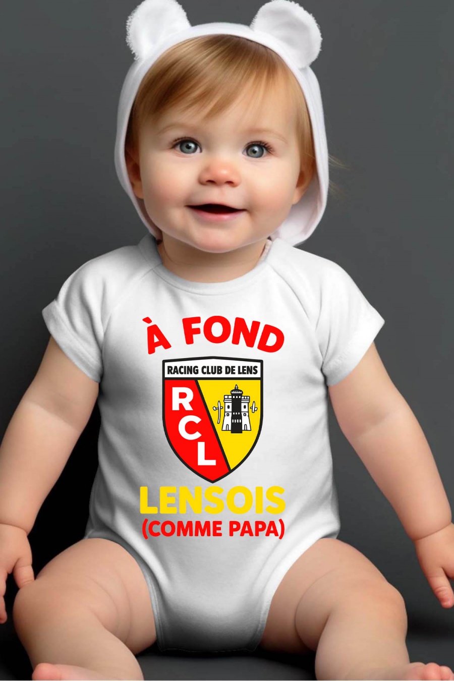 Conjuntos & Bodies Niño y bébé  White Impression A La Demande I.A.L.D FOND LENS PAPA - BODY BÉBÉ #c Efashion Paris