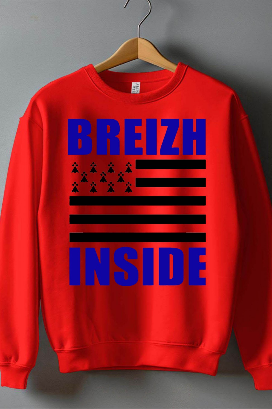 Hauts Enfant & Bébé  Rouge Impression A La Demande I.A.L.D BREIZH INSIDE - SWEAT COL ROND GARÇON #c Efashion Paris