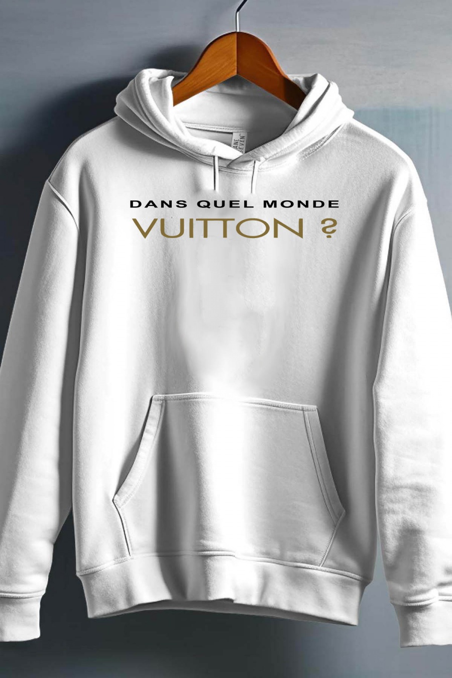 Hauts Enfant & Bébé  Blanc Impression A La Demande I.A.L.D MONDE VUITTON - SWEAT CAPUCHE FILLE #c Efashion Paris