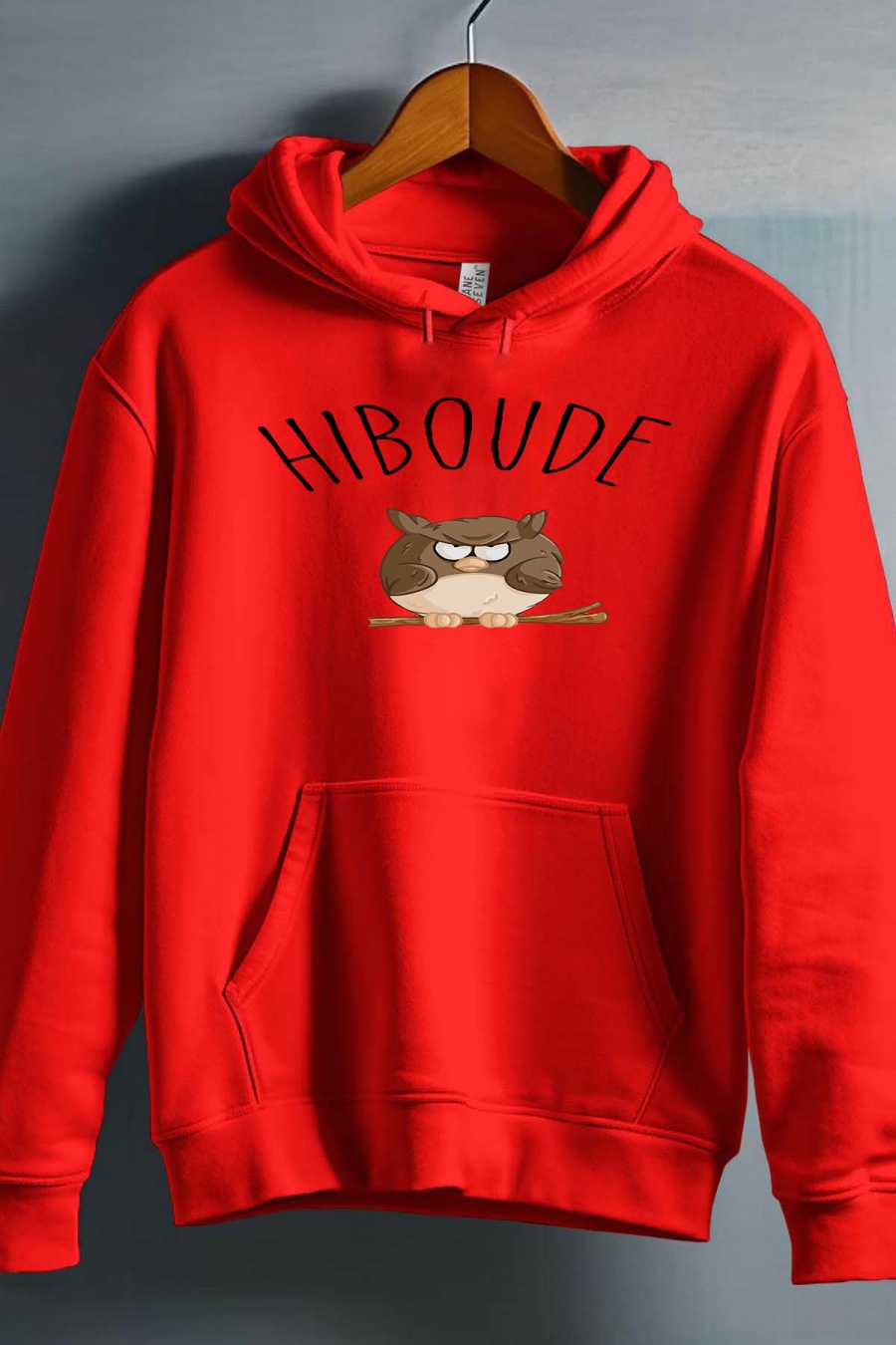 Pulls Homme Rouge Impression A La Demande I.A.L.D HIBOUDE - SWEAT CAPUCHE HOMME #c Efashion Paris