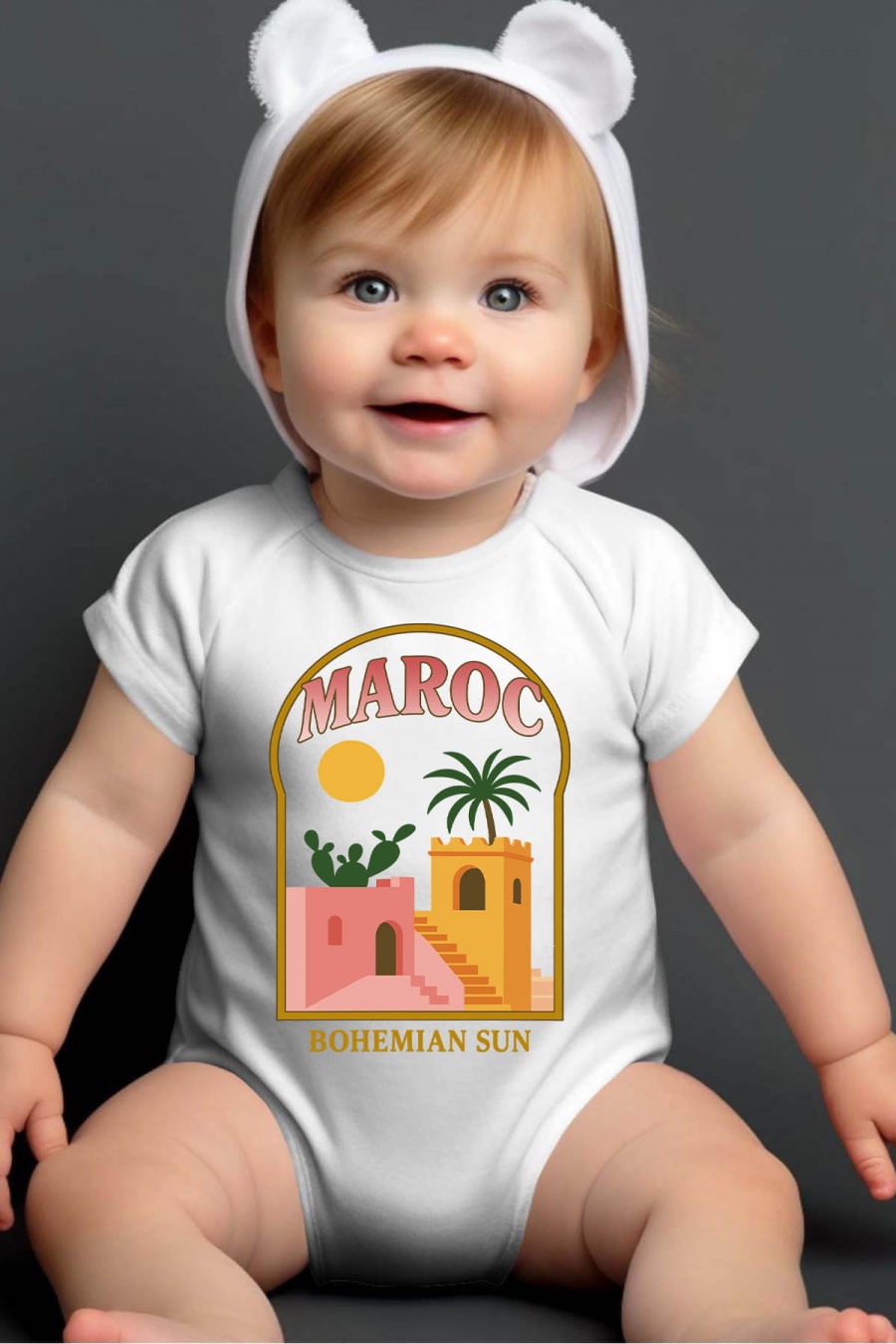 Conjuntos & Bodies Niño y bébé  White Impression A La Demande I.A.L.D MAROC BOHEMIAN - BODY BÉBÉ #c Efashion Paris