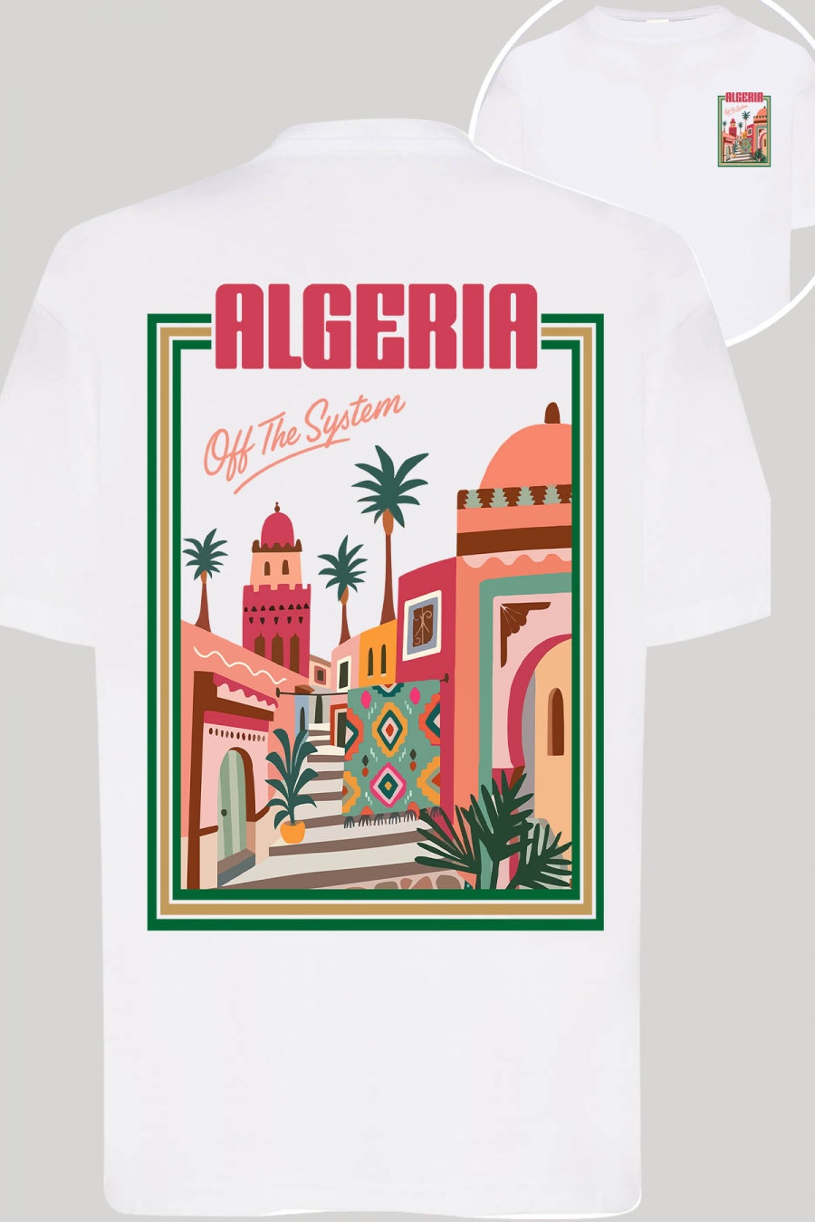 Hauts Enfant & Bébé  Blanc Impression A La Demande I.A.L.D ALGERIE OFF - TSHIRT FILLE AR #c Efashion Paris