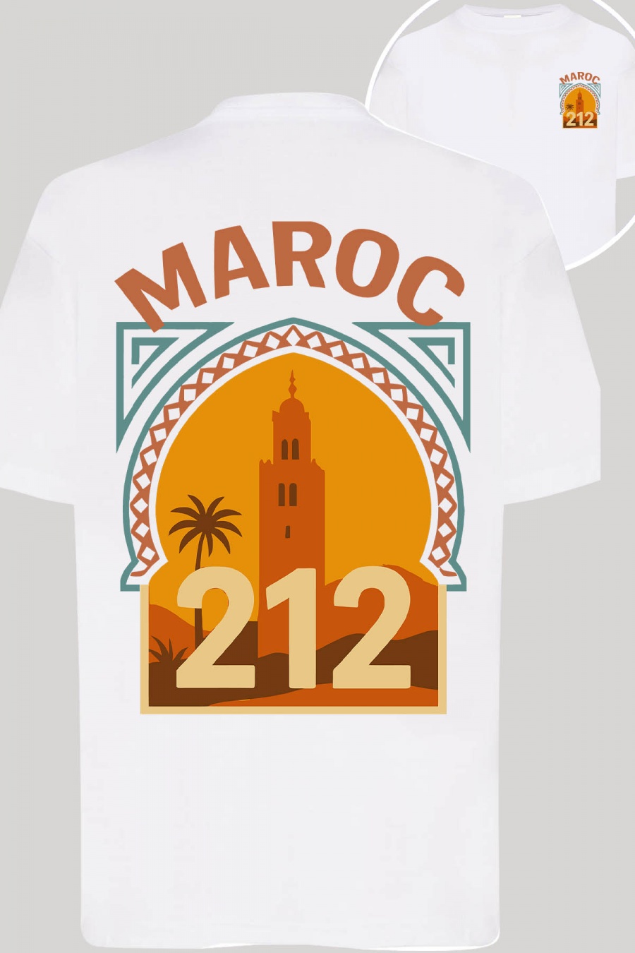 Camisetas Niño y bébé  White Impression A La Demande I.A.L.D MAROC TIMBRE - TSHIRT GARÇON #c Efashion Paris