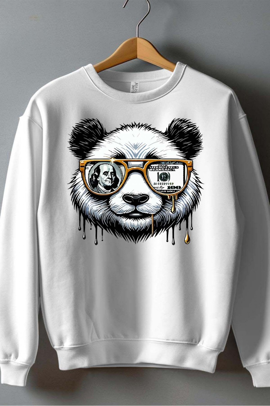 Hauts Enfant & Bébé  Blanc Impression A La Demande I.A.L.D GRIZZLY VISION - SWEAT COL ROND GARÇON #c Efashion Paris