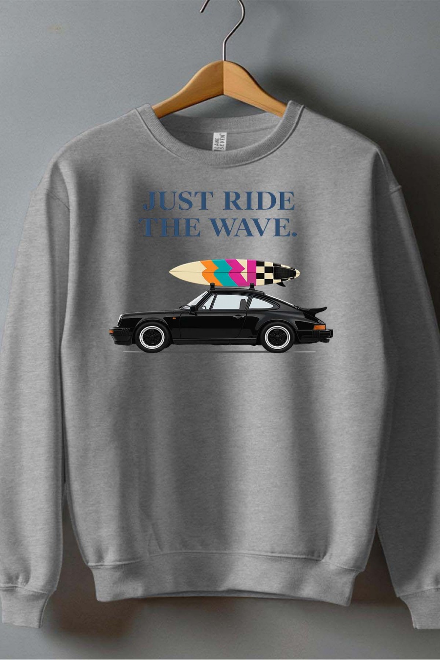 Maglioni Uomo Grey Impression A La Demande I.A.L.D CAR RIDE WAVE - SWEAT COL ROND HOMME #c Efashion Paris