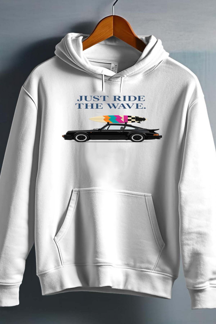 Maglioni Uomo White Impression A La Demande I.A.L.D CAR RIDE WAVE - SWEAT CAPUCHE HOMME #c Efashion Paris