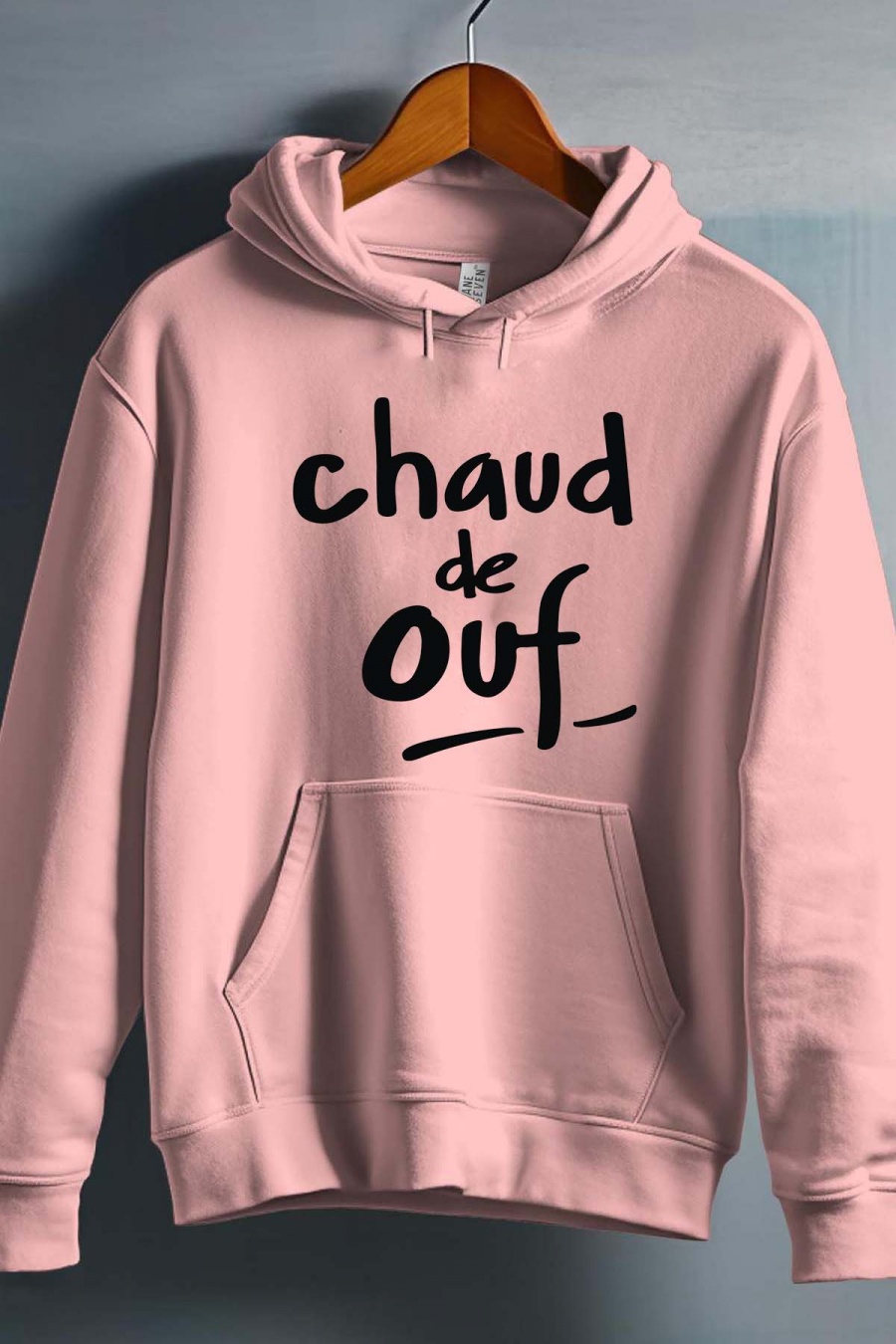 Tops Kid & Babies Pink Impression A La Demande I.A.L.D CHAUD FOU - SWEAT CAPUCHE FILLE #c Efashion Paris