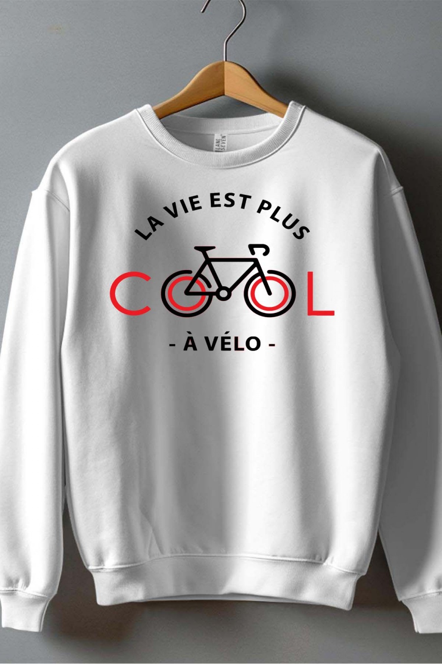 Jumpers Men White Impression A La Demande I.A.L.D COOL VELO JB - SWEAT COL ROND HOMME #c Efashion Paris