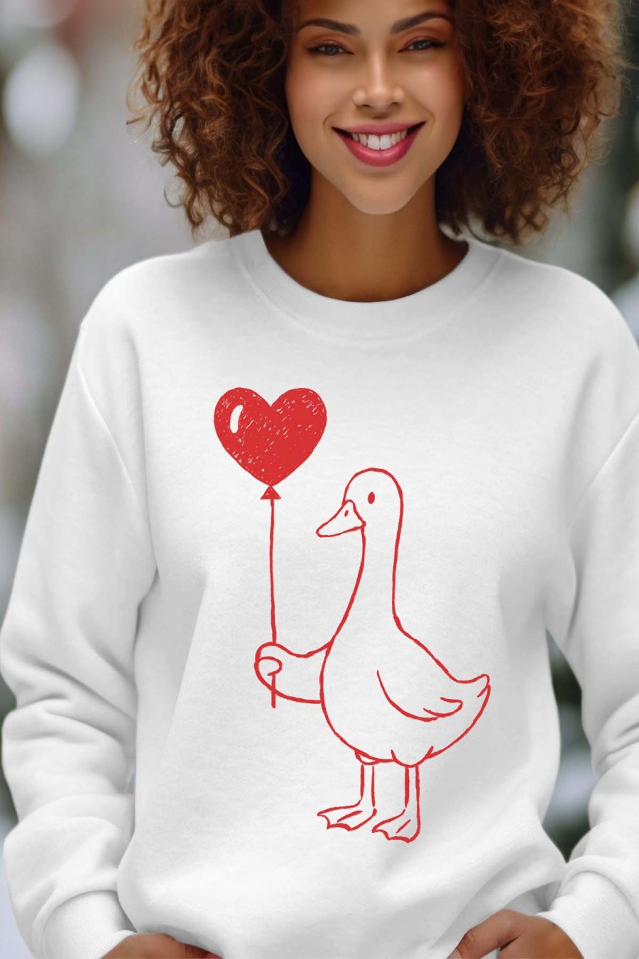 Sweats Femme Marine Impression A La Demande I.A.L.D BALOON GOOSE - SWEAT COL ROND FEMME #c Efashion Paris