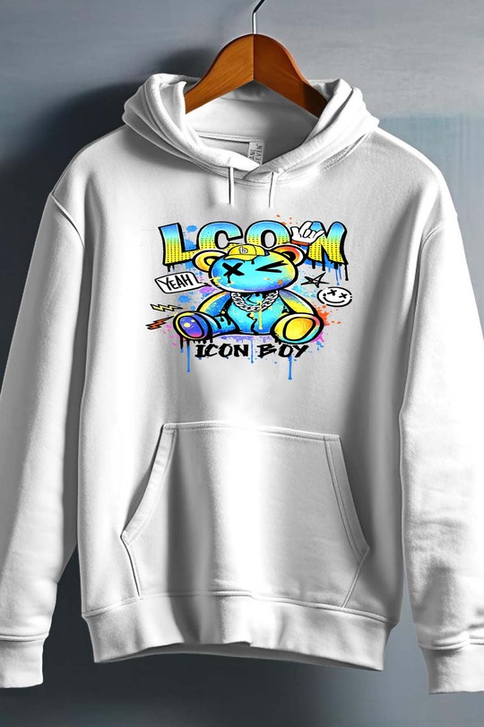 Jumpers Men White Impression A La Demande I.A.L.D LCOM BOY - SWEAT CAPUCHE HOMME #c Efashion Paris