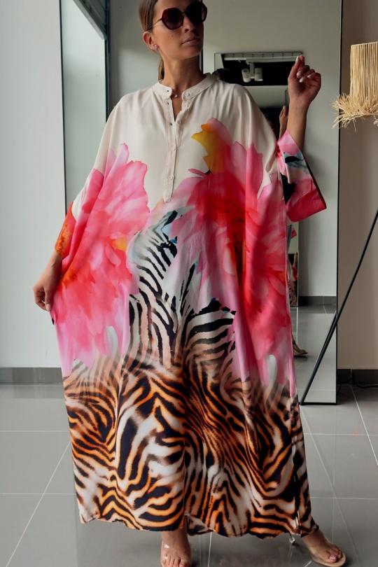 Robes longues Femme Multicolore FENOMEN 049EL-ZEBRE Efashion Paris