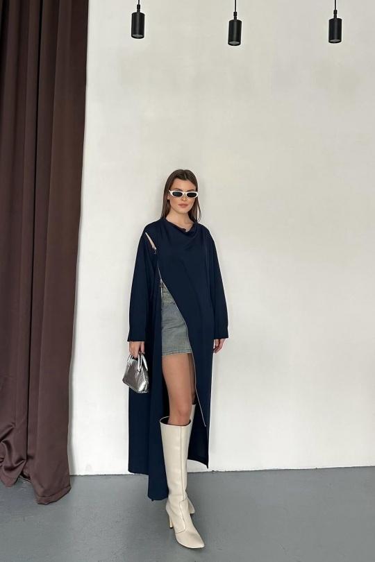 Abiti maxi Donna Navy blue FENOMEN AEL015-672- Efashion Paris