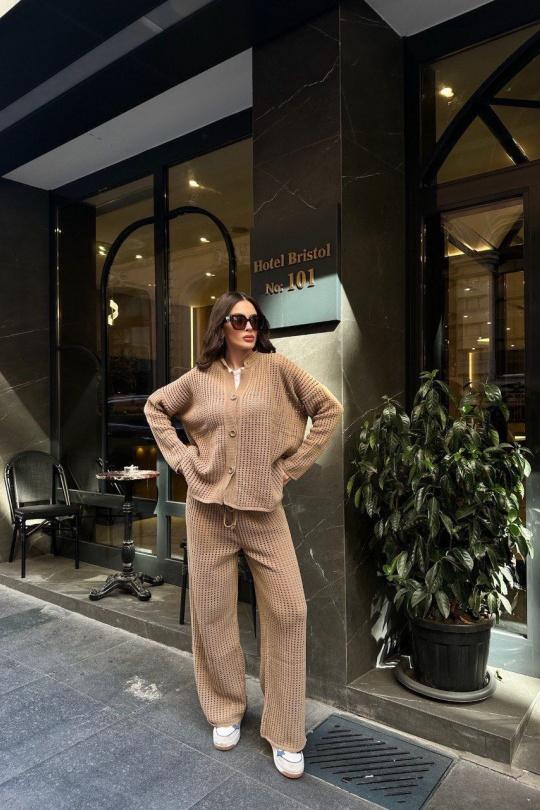 Ensembles Femme Camel FENOMEN STK9880-CAMEL Efashion Paris