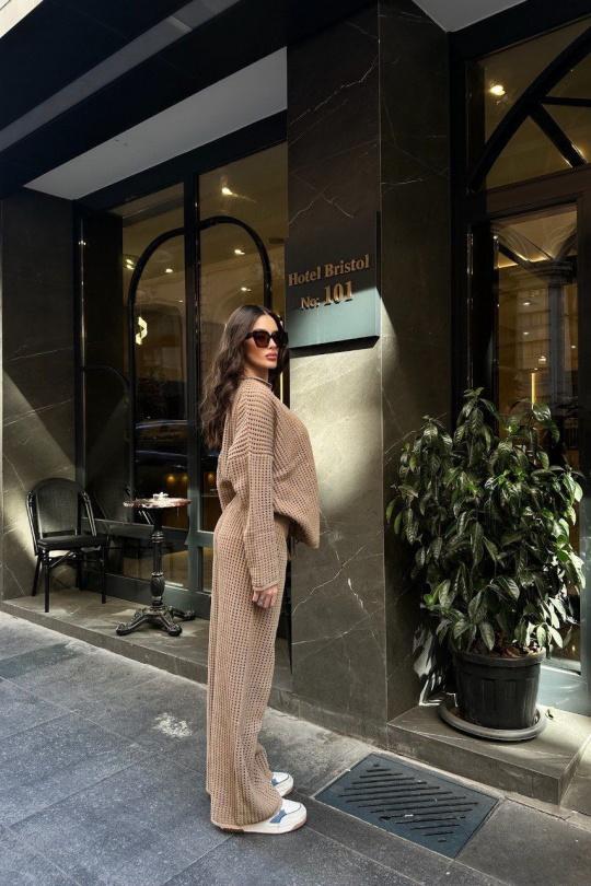 Ensembles Femme Camel FENOMEN STK9880-CAMEL Efashion Paris