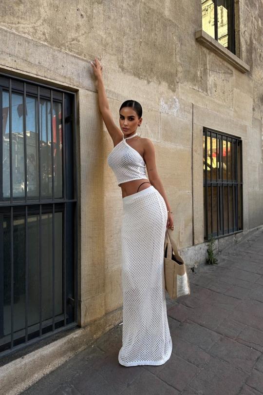 Ensembles Femme Blanc FENOMEN STK-9843-B Efashion Paris