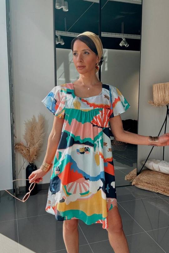 Robes courtes Femme Multicolore FENOMEN AEL010-000-MUL Efashion Paris