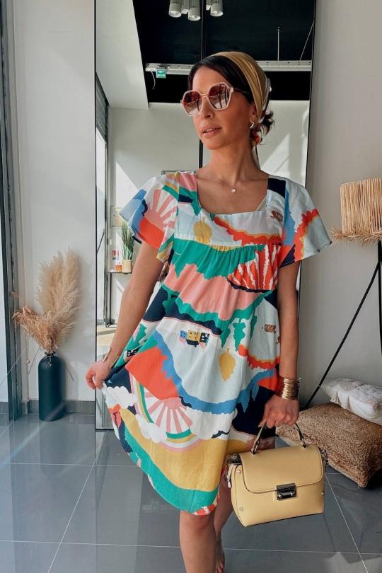 Robes courtes Femme Multicolore FENOMEN AEL010-000-MUL Efashion Paris