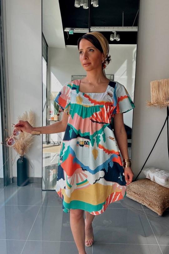 Robes courtes Femme Multicolore FENOMEN AEL010-000-MUL Efashion Paris