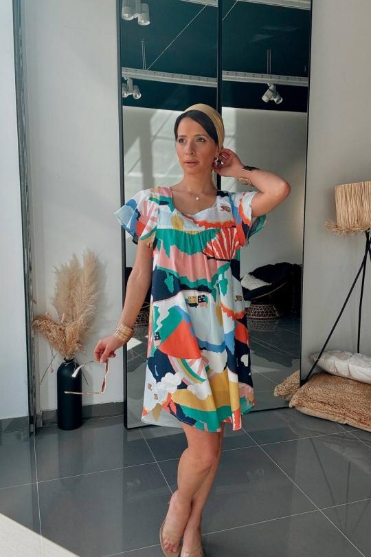 Robes courtes Femme Multicolore FENOMEN AEL010-000-MUL Efashion Paris