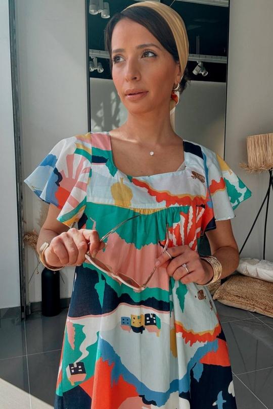 Robes courtes Femme Multicolore FENOMEN AEL010-000-MUL Efashion Paris