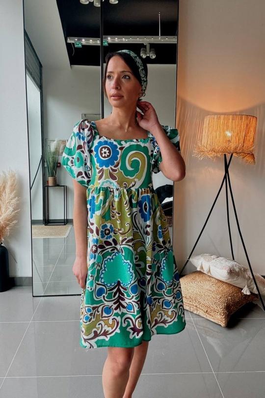 Robes courtes Femme Vert FENOMEN AEL061-000-VF Efashion Paris