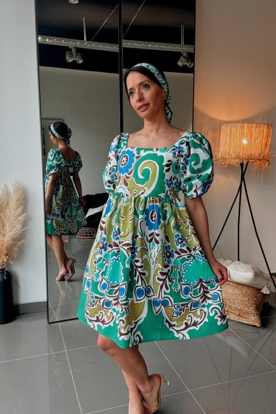 Robes courtes Femme Vert FENOMEN AEL061-000-VF Efashion Paris