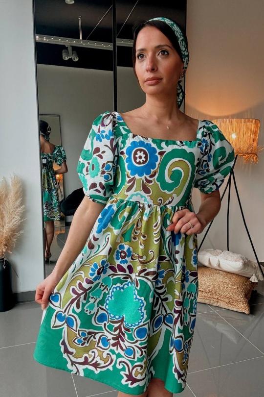 Robes courtes Femme Vert FENOMEN AEL061-000-VF Efashion Paris