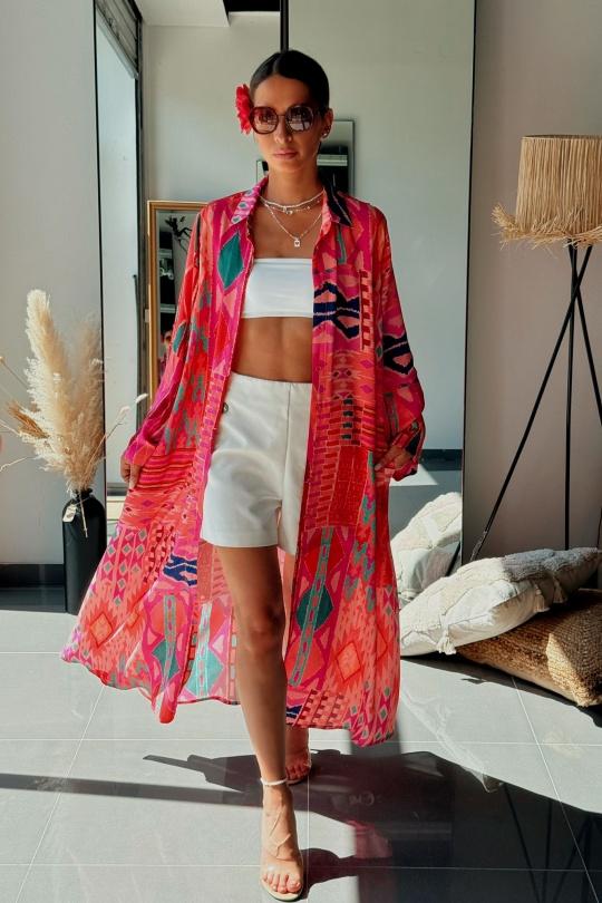 Robes longues Femme Rose FENOMEN ATN001-126-R Efashion Paris