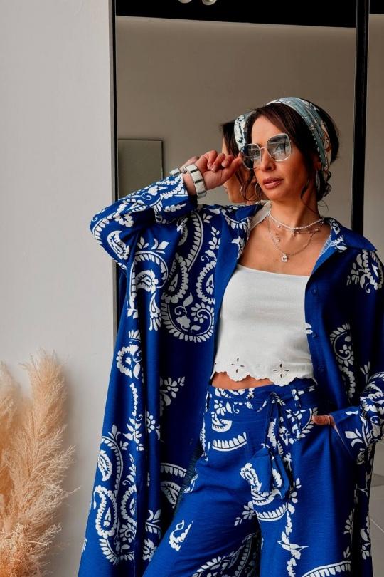 Ensembles Femme Bleu FENOMEN ATK019-380-BLEU Efashion Paris