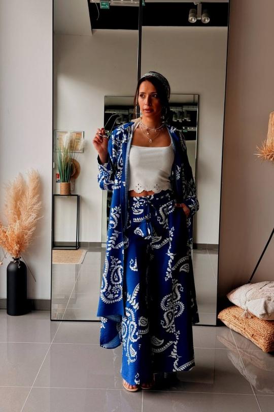 Ensembles Femme Bleu FENOMEN ATK019-380-BLEU Efashion Paris