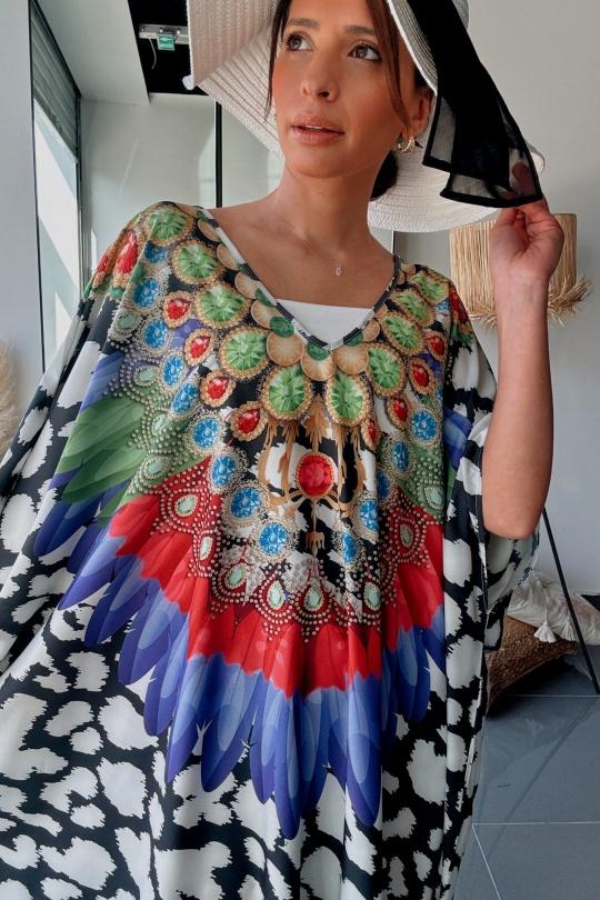 Robes longues Femme Noir FENOMEN AEL035-005-NR Efashion Paris