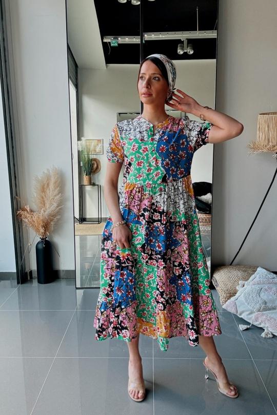 Robes longues Femme Multicolore FENOMEN AEL114-000-MULTI Efashion Paris