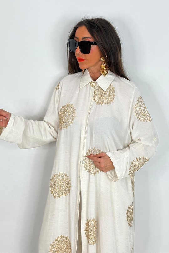 Ensembles Femme Ecru FENOMEN ATK023-405- Efashion Paris
