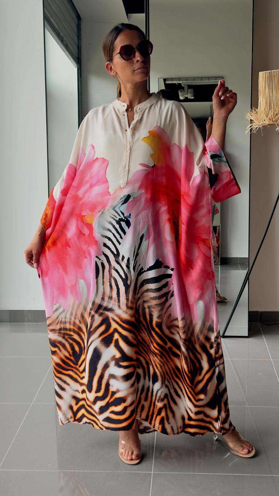 Robes longues Femme Multicolore FENOMEN 049EL-ZEBRE #c Efashion Paris