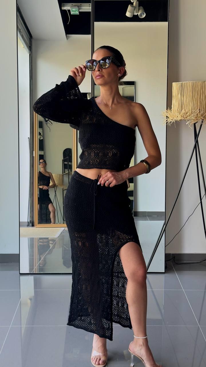 Ensembles Femme Noir FENOMEN STK-510-N #c Efashion Paris