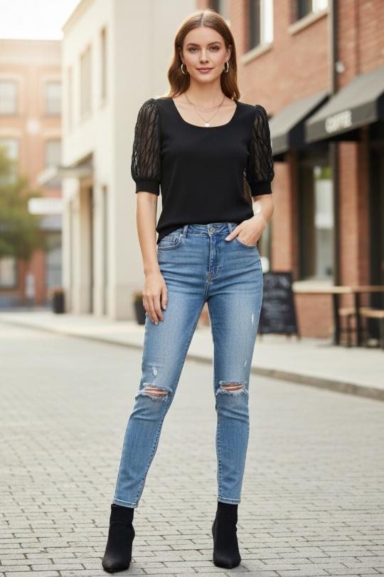 Tops Femme Jaune JEL DESIGN / JOLIO & CO 8930 Efashion Paris