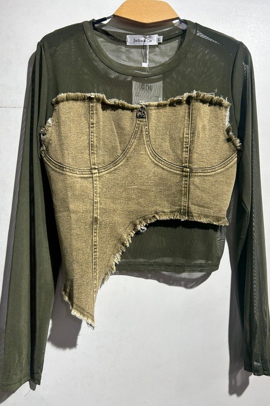 Tops Femme Noir JEL DESIGN / JOLIO & CO 2212 Efashion Paris