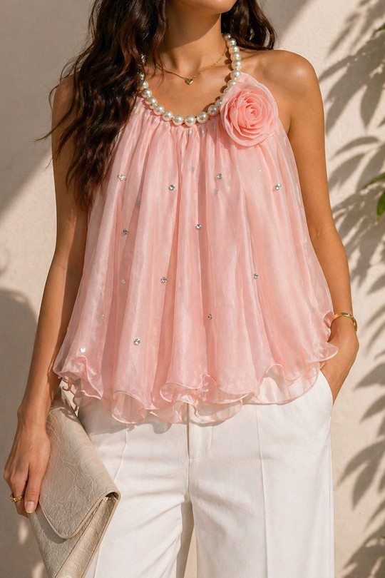 Tops Femme Beige JEL DESIGN / JOLIO & CO 8804 Efashion Paris