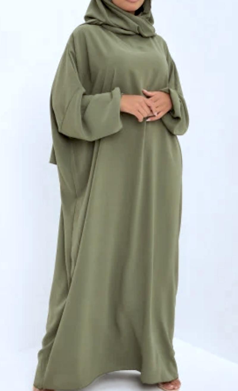 Abaya Femme Kaki BOHEM NANA ANAIS #c Efashion Paris